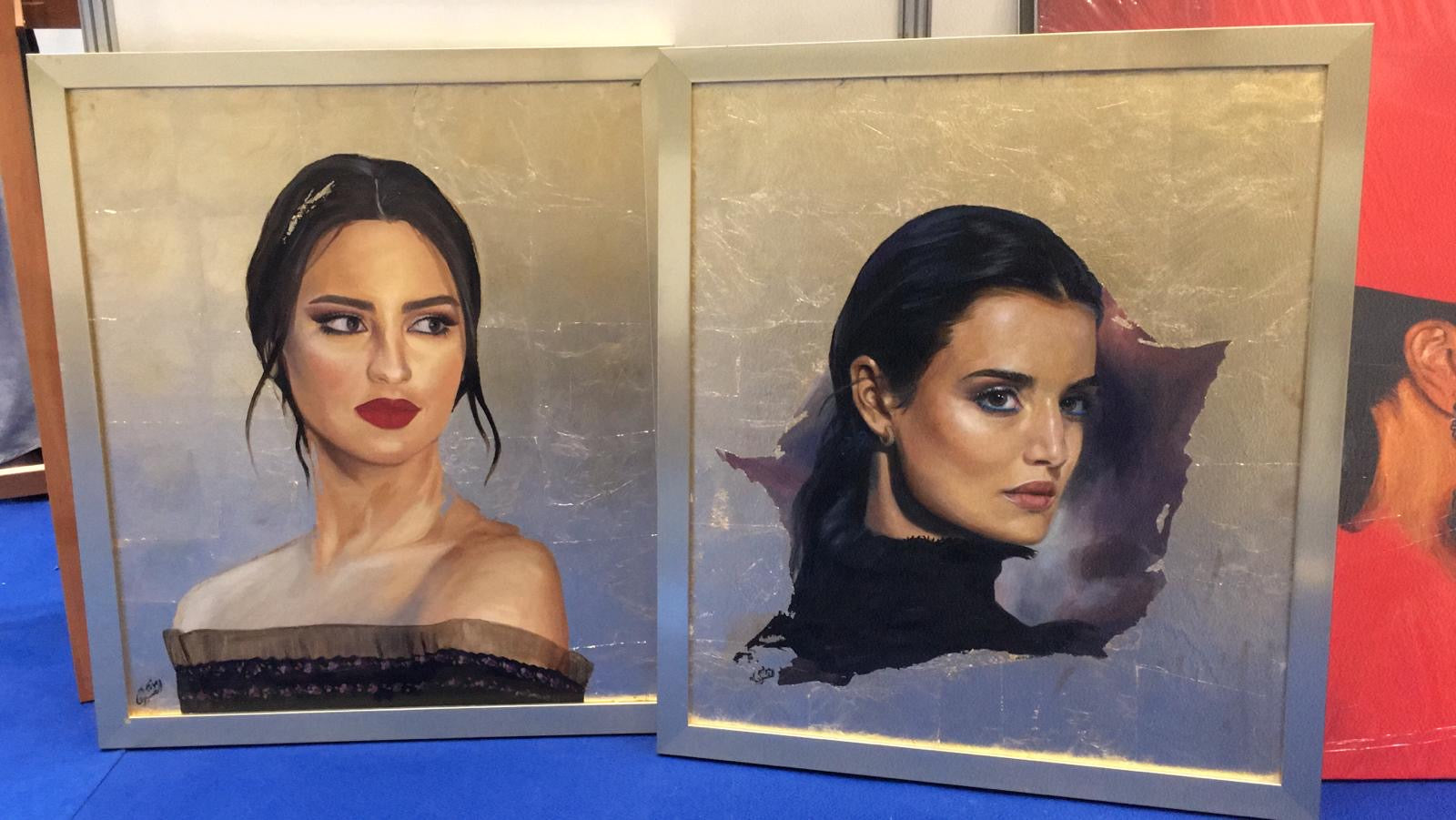 Nearby colors will reflect on the painting😍💙