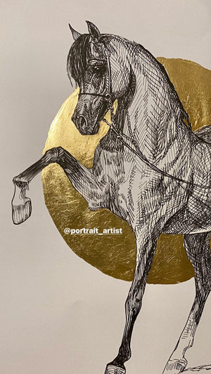 QR Marq pen&gold