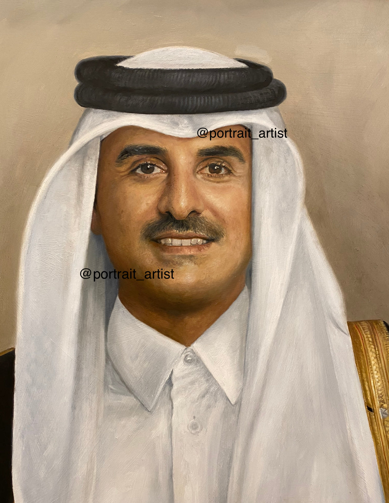 Print The Emir & The Emir Father Painting