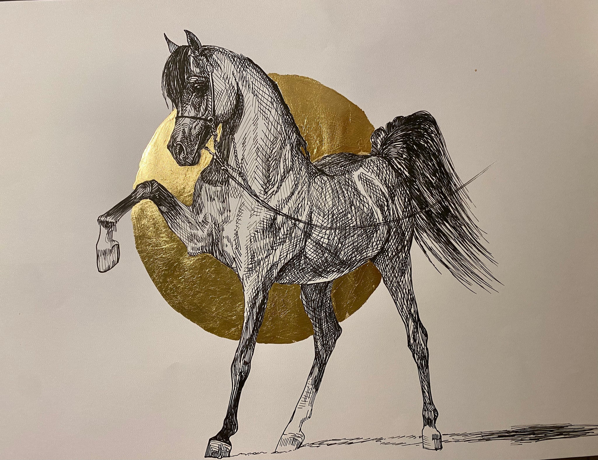QR Marq pen&gold